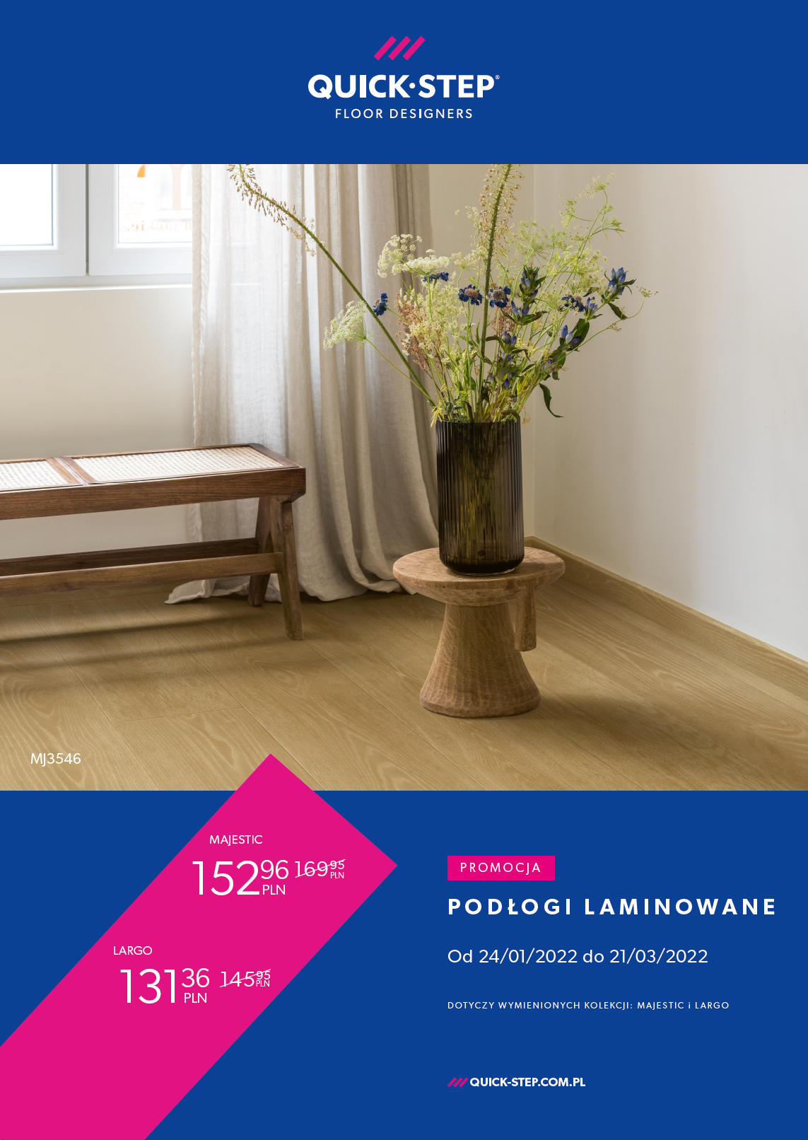 Quick-Step - panele w rozmiarze XXl teraz taniej!