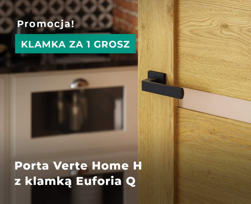 Klamka Euforia Q czarna za 1 grosz !!